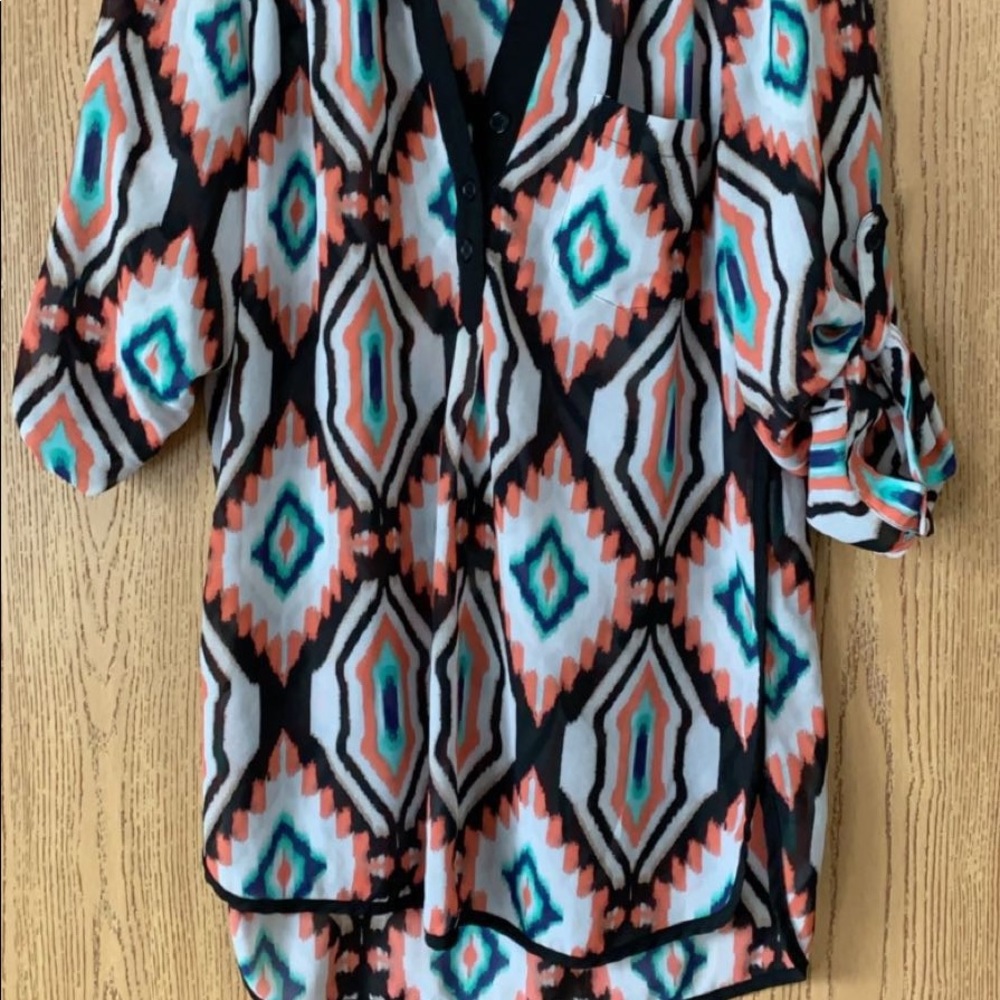 Patterned Dressy Top